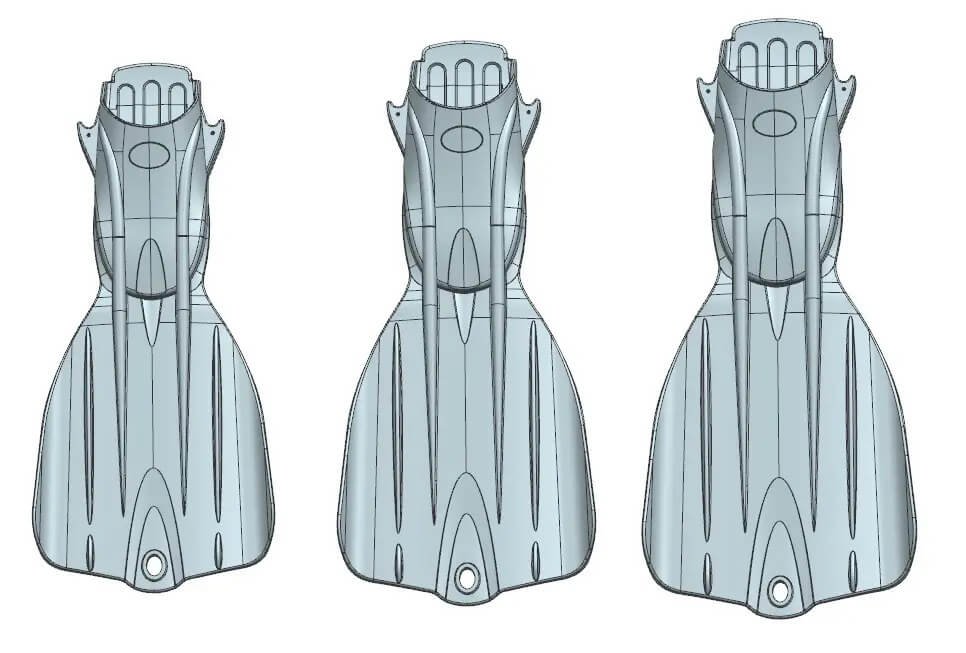 OEM Logo Printing on Swimming Flippers Manufacturing